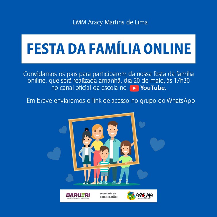 Dia da Família na Escola terá vasta programação amanhã (24)